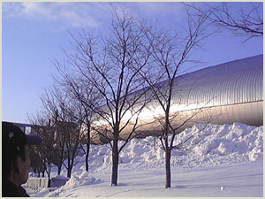 雪の札幌ドーム