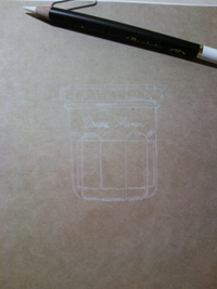 色鉛筆画の過程１